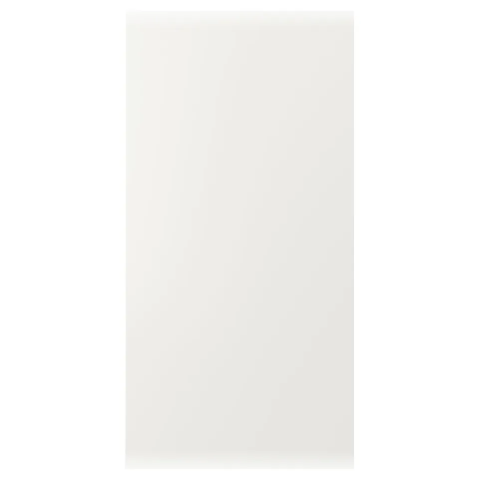 A white rectangular door from the VEDDINGE collection, offering a sleek and modern aesthetic.
