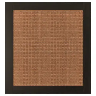 STUDSVIKEN door, dark brown/woven poplar, 60x64 cm