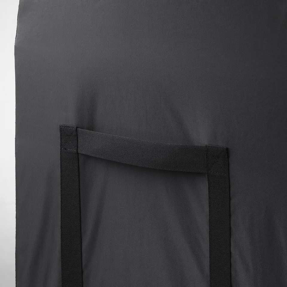 TOSTERÖ storage box: durable, waterproof fabric with strong handles, ideal for outdoor cushion protection.