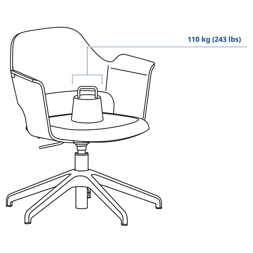 Illustration with measurements for the product: FJÄLLBERGET.