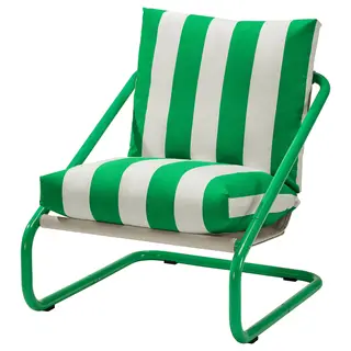 ÖNNESTAD armchair, Radbyn white/green