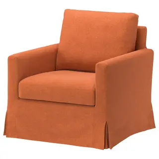 SALTSJÖBADEN cover for rocking/swivel armchair, Tonerud red-brown