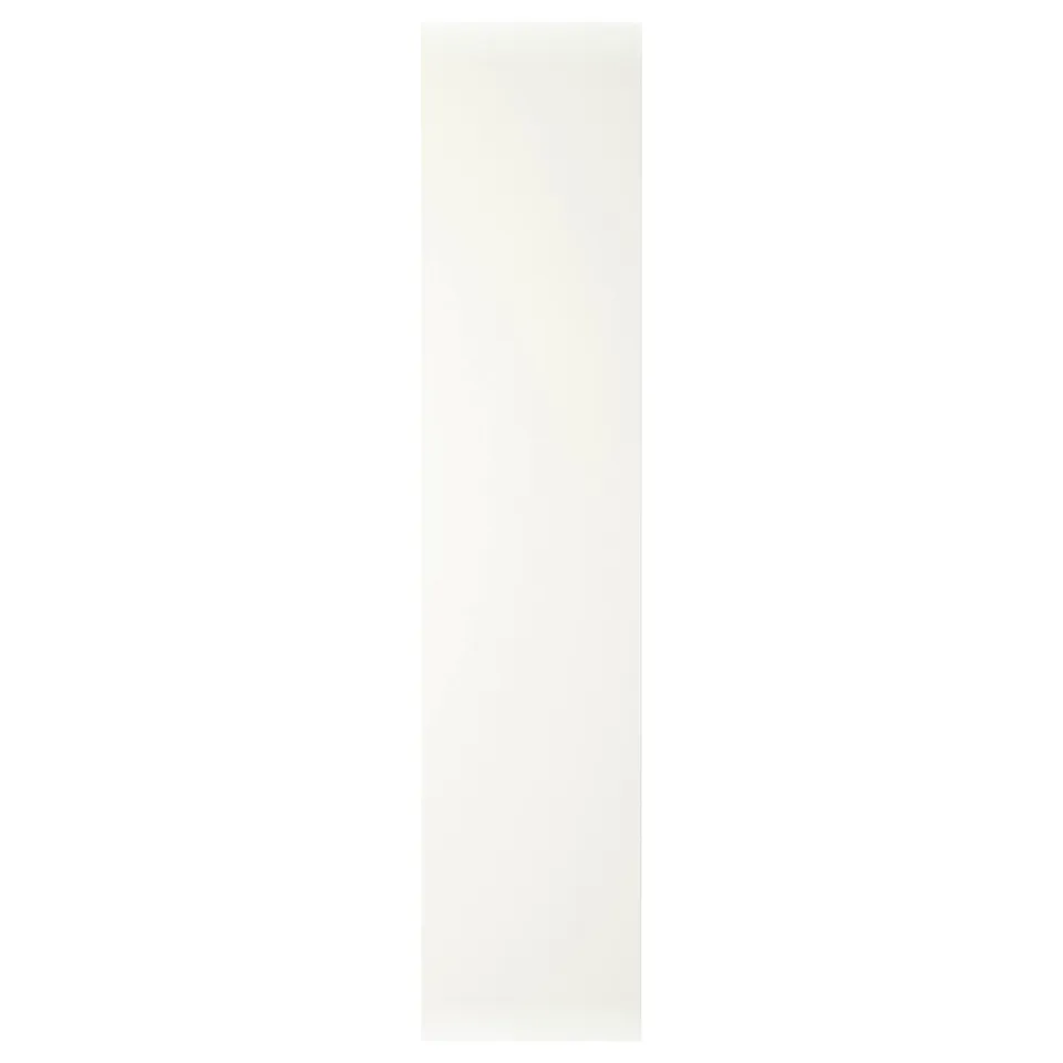 A white, rectangular, hinged door with a minimalist design, part of the pax line.