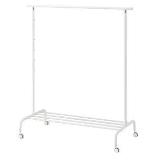 RIGGA clothes rack, white, Width 111 x Depth 51 cm