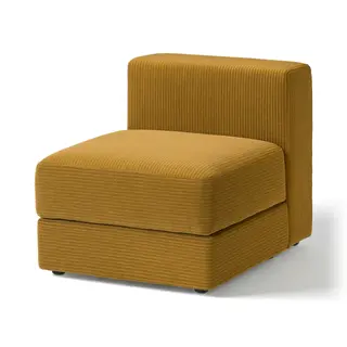 JÄTTEBO cover 1-seat module with storage, Samsala yellow-brown