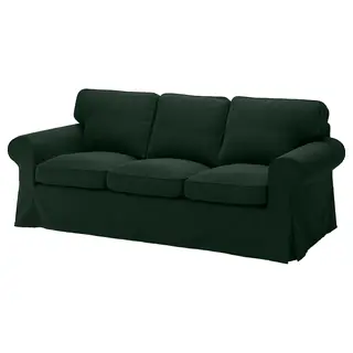 EKTORP cover three-seat sofa, Tallmyra dark green