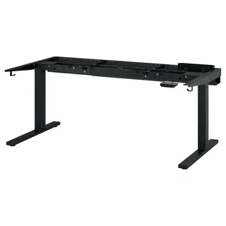 MITTZON underframe sit/stand for desk, electric/black, 120/140/160x80 cm