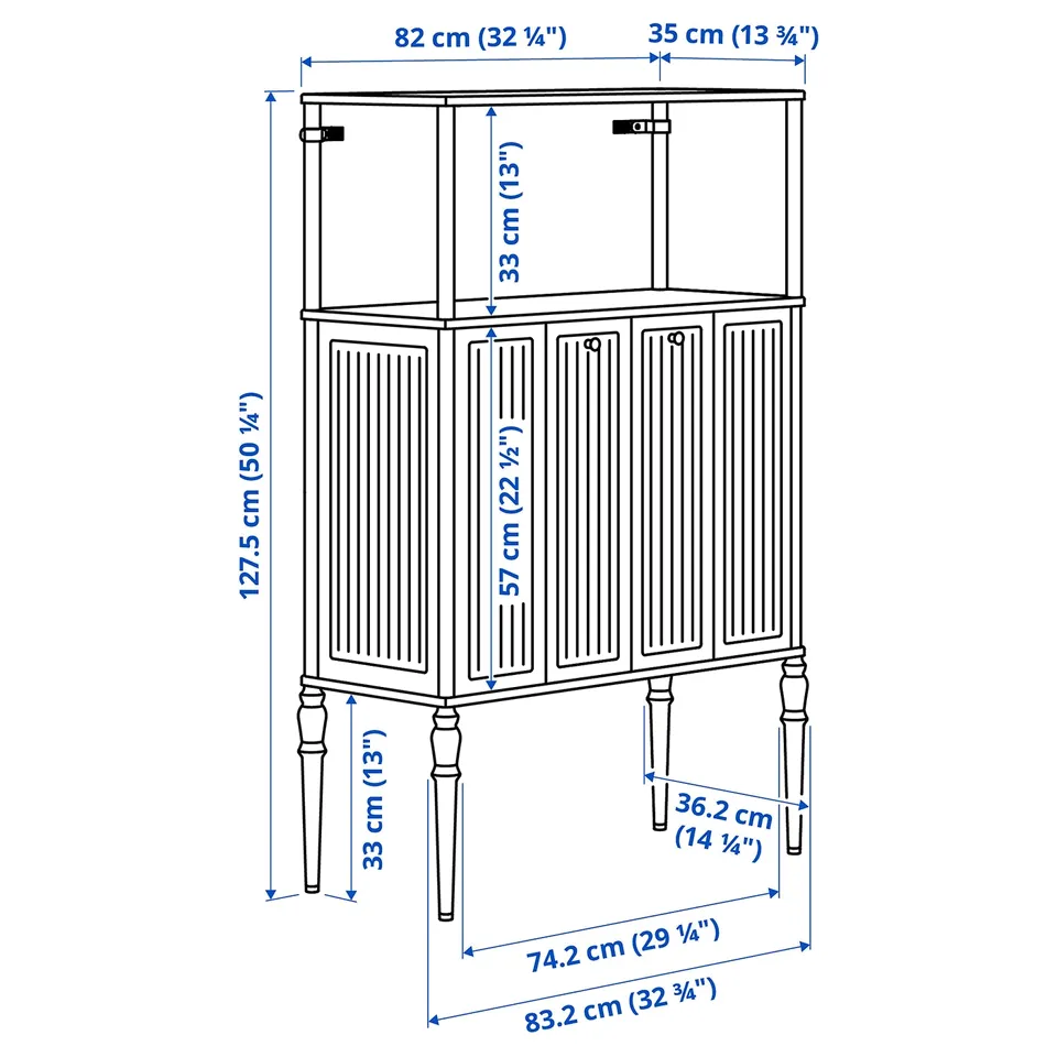 SÅGMÄSTARE Storage combination, 164x35x128 cm
