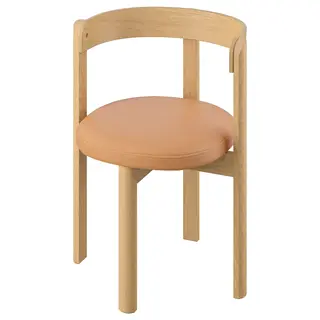 STOCKHOLM 2025 chair, oak/leather, Depth 50 x Height 74 x Width 56 cm