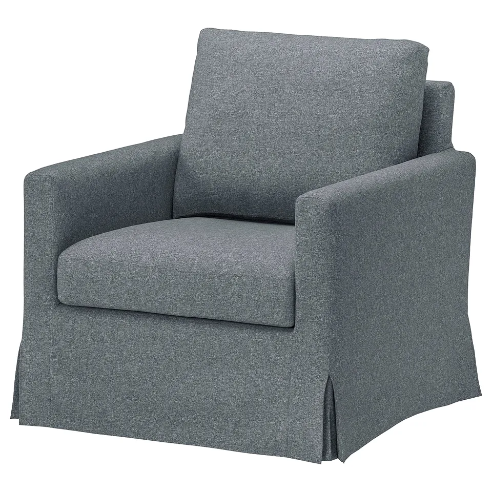 SALTSJÖBADEN Rocking and swivel armchair, Gunnared medium grey
