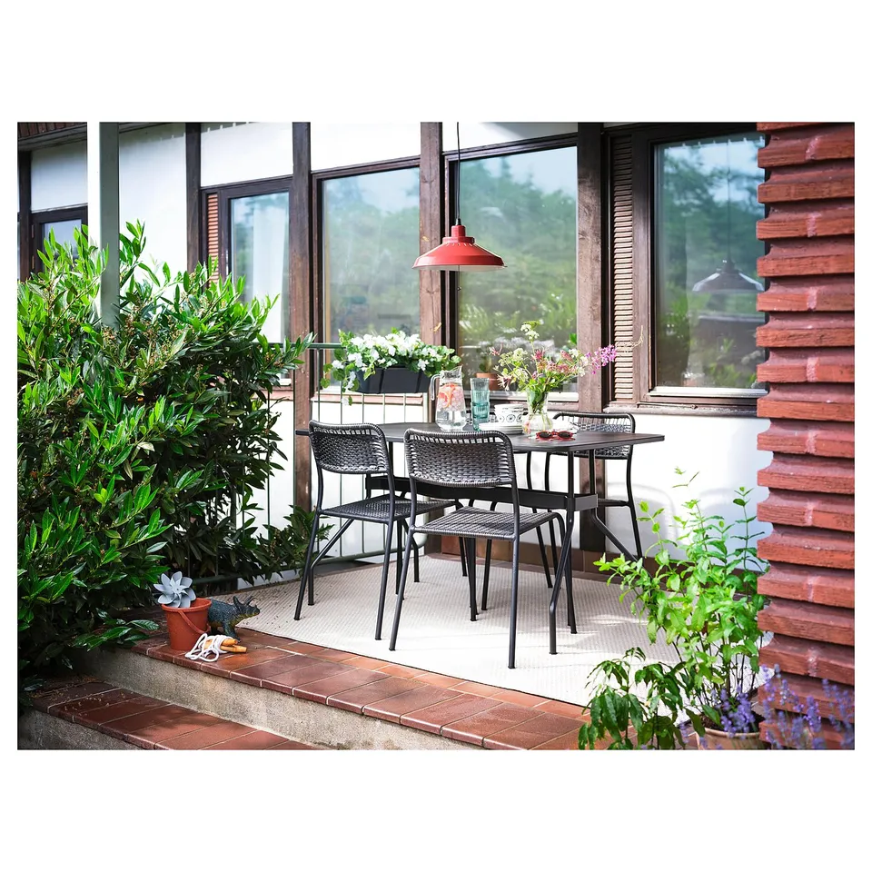 MORUM Rug flatwoven, in/outdoor, beige, 160x230 cm