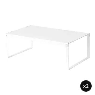 VARIERA set: shelf insert x2, white, 45.5x29x16 cm