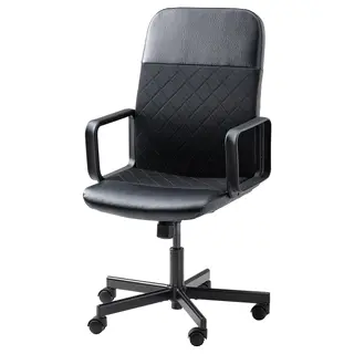 RENBERGET swivel chair, Bomstad black, Width 67 x Depth 67 cm