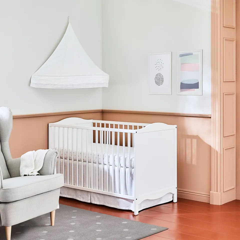 SMÅGÖRA Cot, white, 60x120 cm