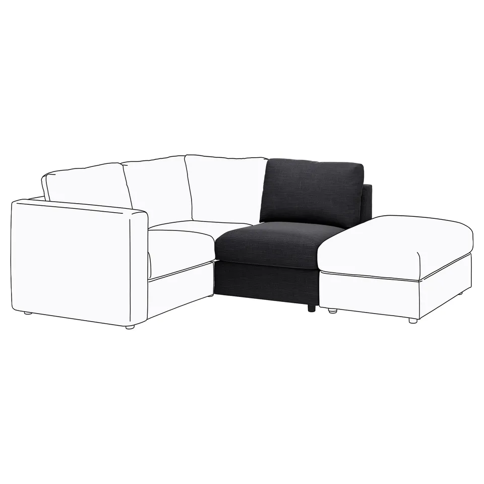 part: VIMLE cover for 1-seat section