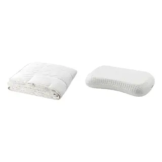 FJÄLLHAVRE Down Comforter / Ergonomic Pillow 150x200 cm