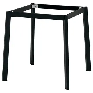 MITTZON underframe f round conference table, black, 76x76x73 cm