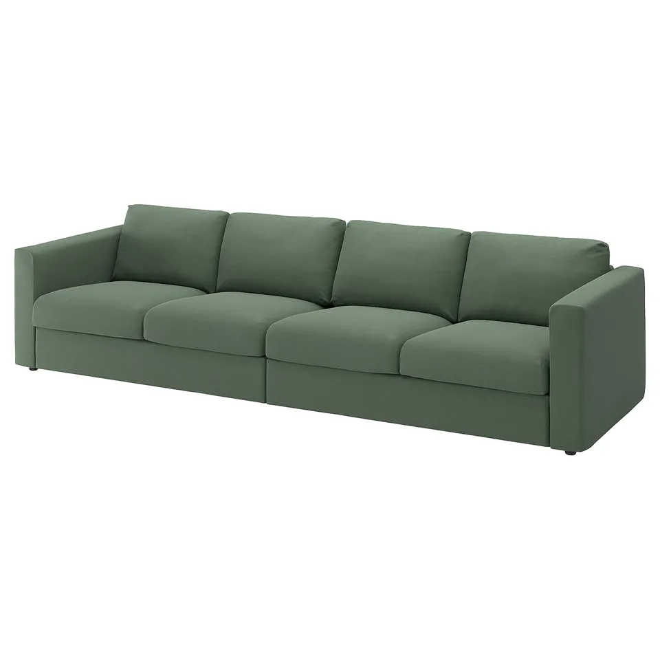 VIMLE 4-seat sofa, Knäbäck grey-green