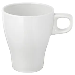 FÄRGRIK mug, stoneware white, 25 cl