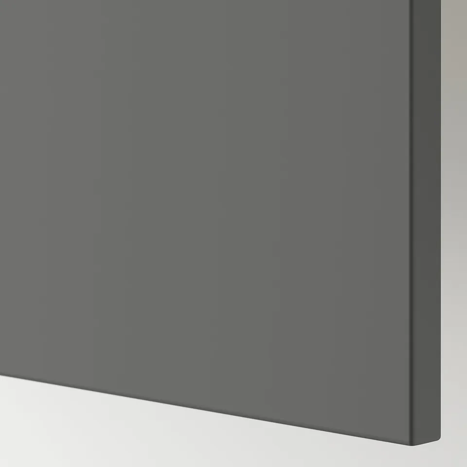 Dark grey smooth surface panel, modern design, perfect finish.