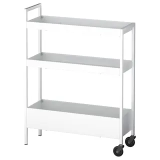 NISSAFORS trolley, white, 50.5x19x67 cm