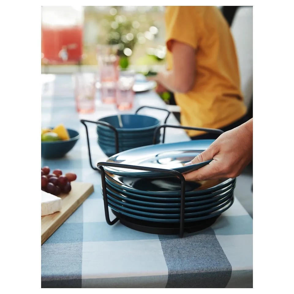 UPPDATERA Plate holder, anthracite, 15-23 cm