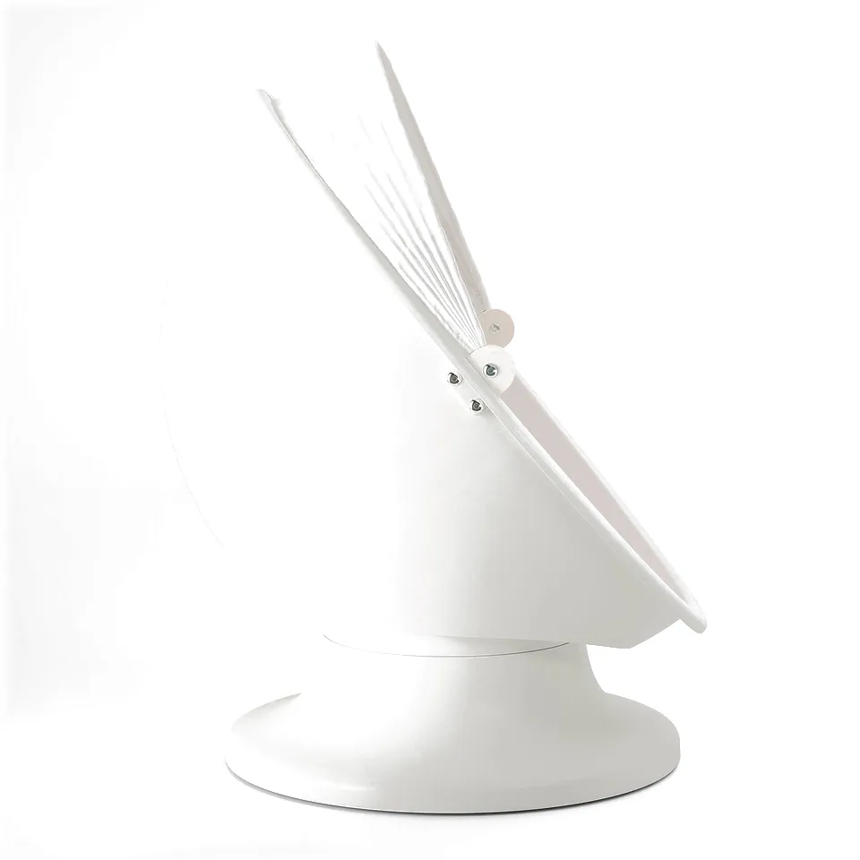 IKEA PS LÖMSK: white, round kids' spinning chair, promoting balance and playfulness.