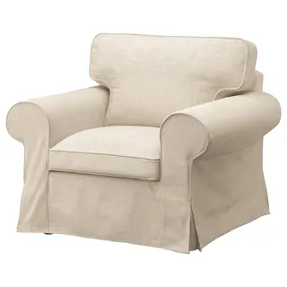 EKTORP cover for armchair, Kilanda light beige