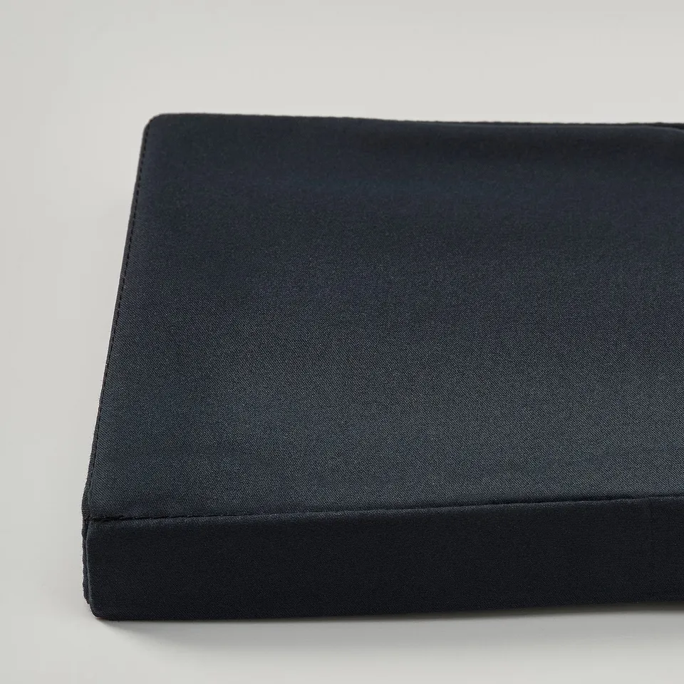 DRÖNA Lid, black textile, 26x19 cm