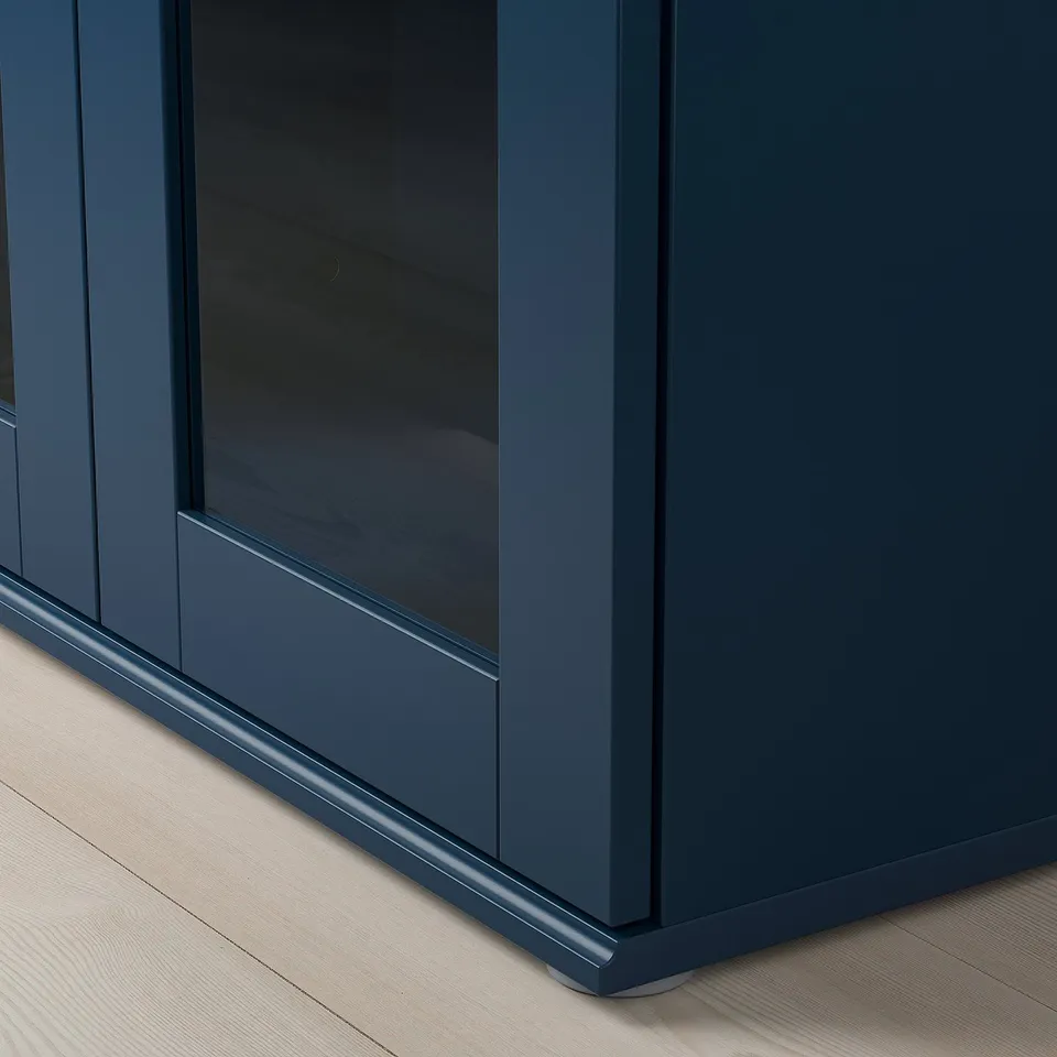 part: SKRUVBY cabinet with glass doors