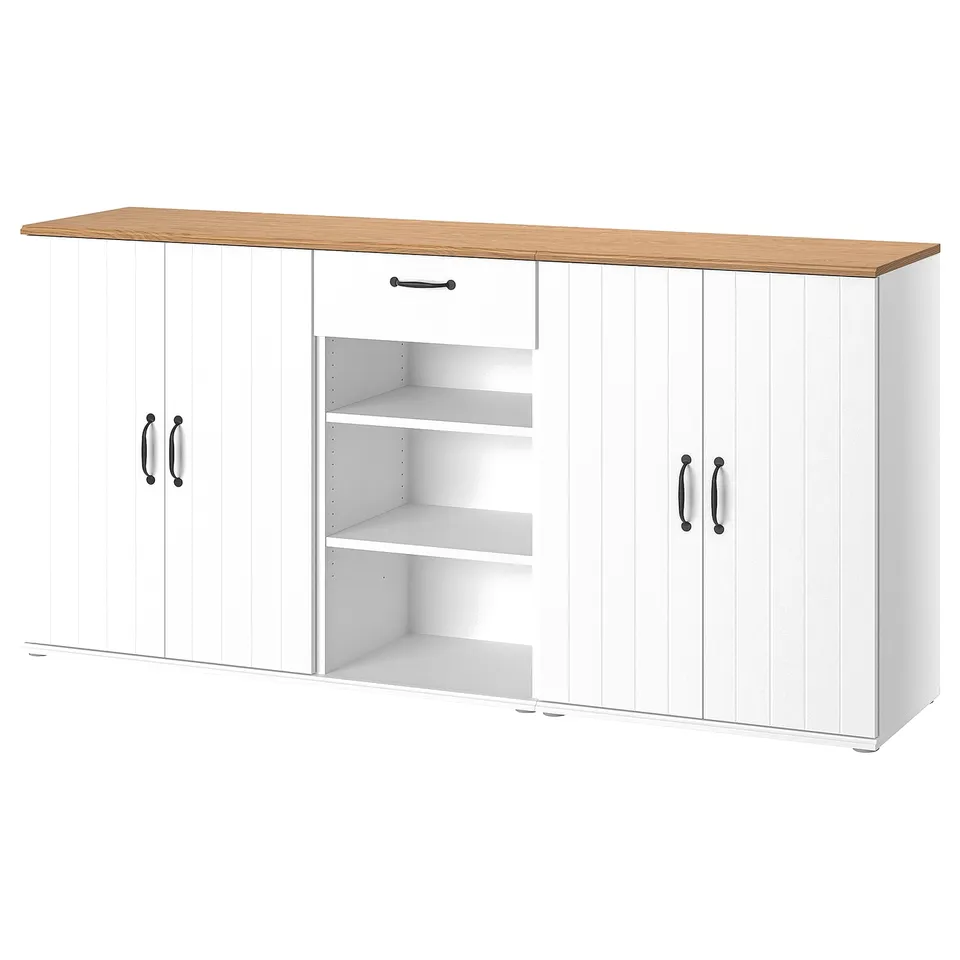 SKRUVBY furniture: white cabinet & sideboard, modern rustic, practical storage.