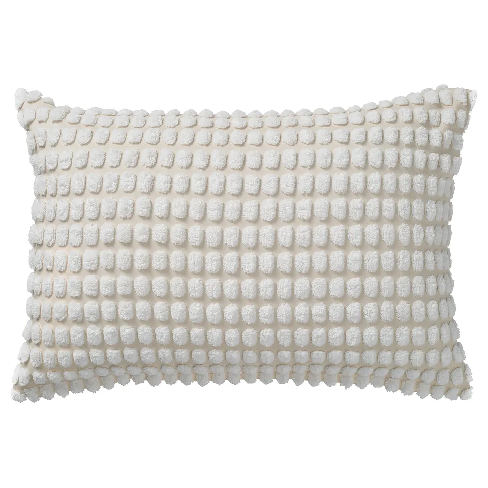 SVARTPOPPEL Cushion cover, off-white, 40x58 cm