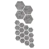 TRIXIG stick-on floor protectors set of 20, grey