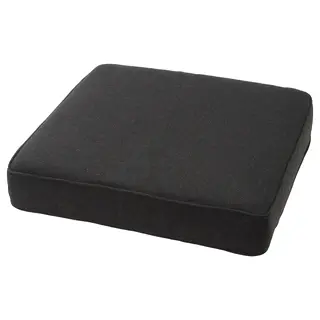 JÄRPÖN cover for seat cushion, outdoor anthracite, Width 62 x Depth 62 cm