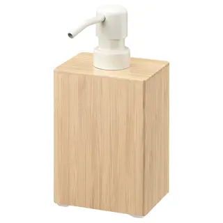 STEGESUND soap dispenser, light bamboo, Height 18 cm