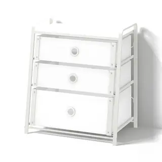 LOTE chest of 3 drawers, white, 55x36x62 cm