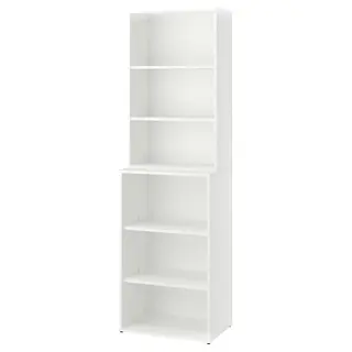 LASTARE shelving combination, white, 60x42x201 cm