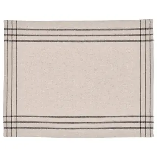 VÅRARV place mat, dark grey/natural, 35x45 cm