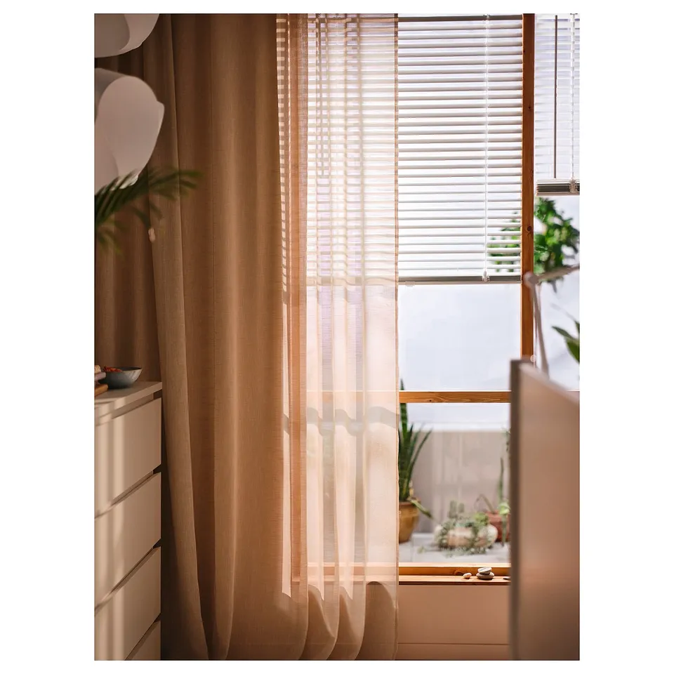 VECKLARFLY Venetian blind, white, 140x155 cm