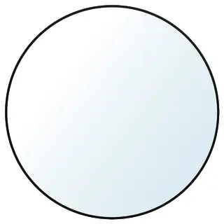 LINDBYN mirror, black, 50 cm