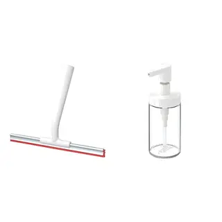 LILLNAGGEN/TACKAN set: squeegee + soap dispenser, white, Length 20 x Width 25.5 cm