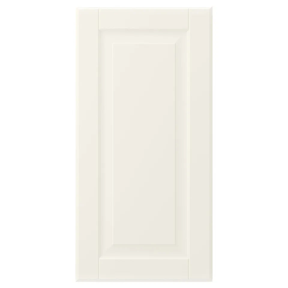 BODBYN white cabinet door, smooth off-white, rectangular, classic design.