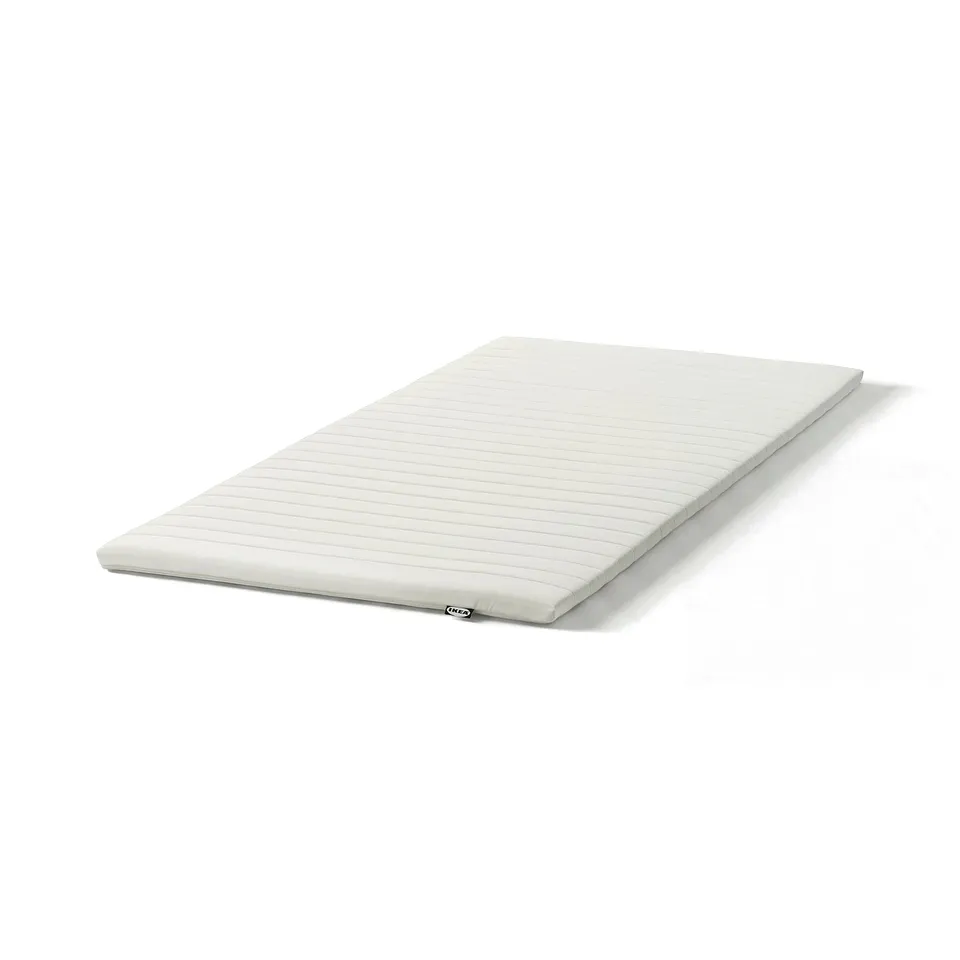 NÄSFJÄLLET Mattress pad, white, 90x200 cm