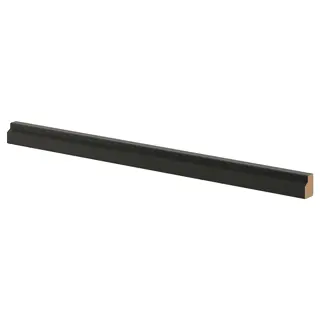 LERHYTTAN deco strip, contoured edge, black stained, 221 cm