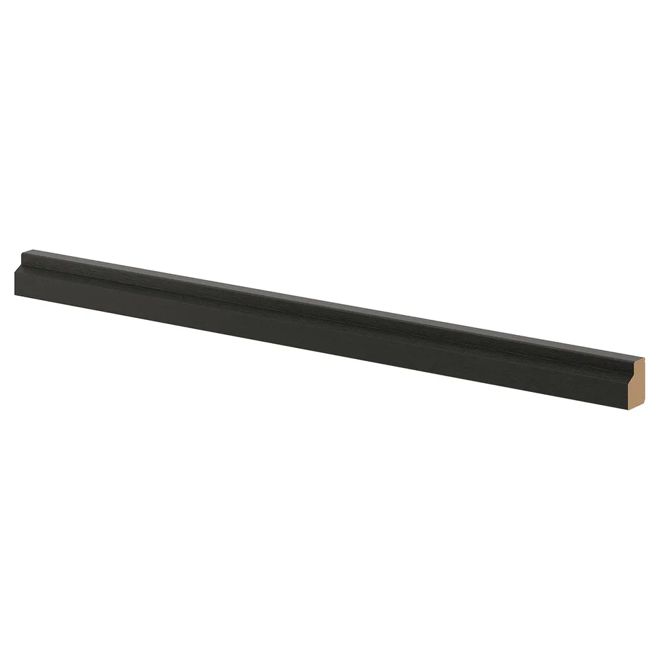LERHYTTAN: black wood ash rectangular