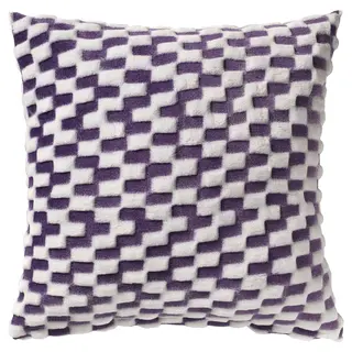 BLÅSKATA cushion cover, purple/patterned, 50x50 cm