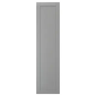 GULLABERG door with hinges, grey, 50x195 cm