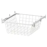 ALTARLIDEN wire basket with pull-out rail, white, 40x42 cm