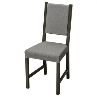 STEFAN chair, brown-black/Knisa grey/beige, Depth 49 x Height 90 x Width 42 cm