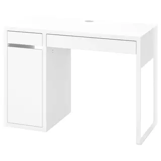 MICKE desk, white, 105x50 cm